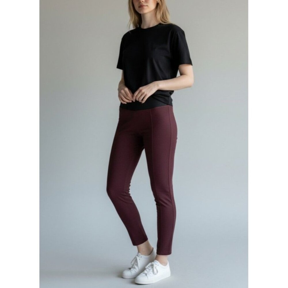 Simply Vera Vera Wang Womens Dark Purple Stretch Leggings Size S